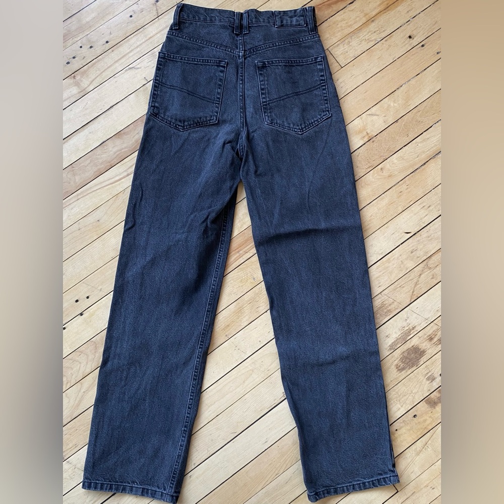 Baggy dad jeans faded black